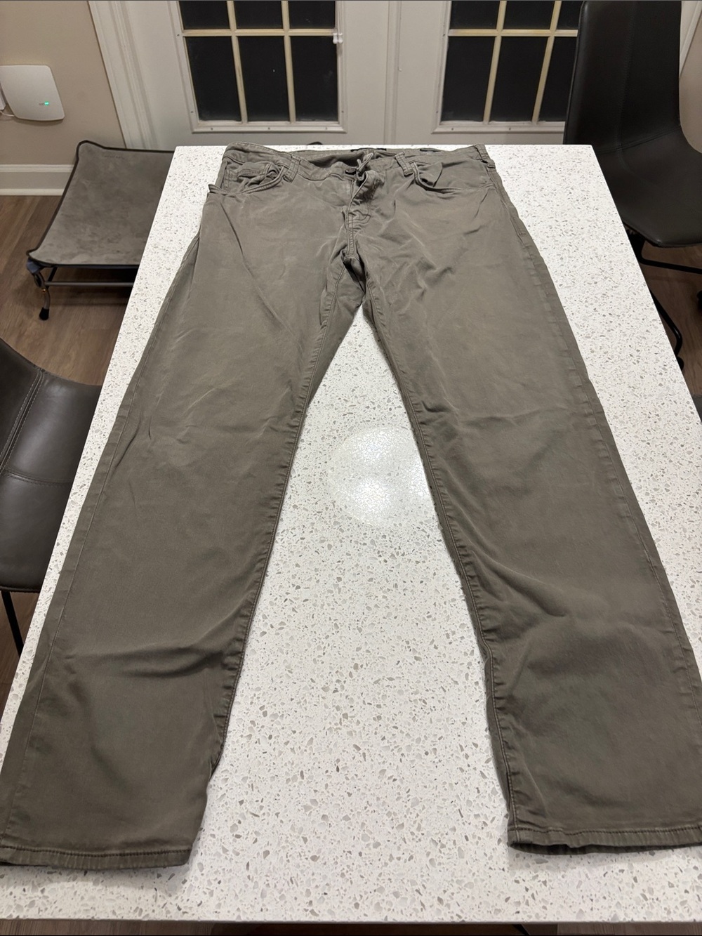 Mavi Men's Straight Fit Pants in Olive